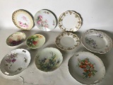 (10) Vintage Porcelain Plates
