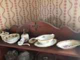 Shelf Lot Of Vintage Porcelain Items