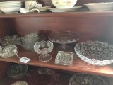Shelf Lot Of Vintage Porcelain & Glass Items