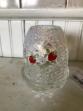 Signed Fenton Fairy Lamp