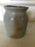 Primitive Stoneware Crock.