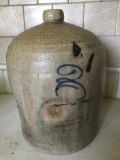 Early Stoneware Jug W/Cobalt 