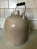 Stoneware Crock Jug W/Bail Handle