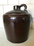 Antique Stoneware Brown Jug