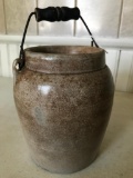 Stoneware Crock Container W/Bail