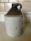 Stoneware Crock Brown/White Vinegar Jug