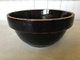 Brown Stoneware Mixing Bowl