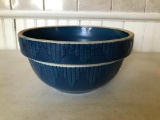 Blue Stoneware Mixing Bowl