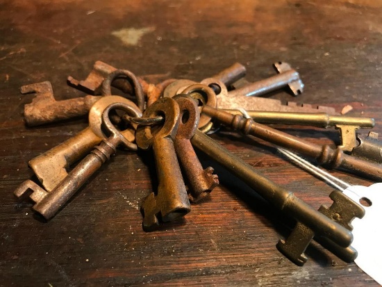 Nice Group Of Antique Keys