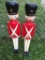 Two, Plastic, Toy Soldier Christmas Decorations