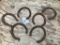 Group of 6 old Horseshoes