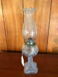 Antique Oil Lamp W/Chimney