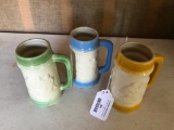 (3) Vintage Beer Mugs