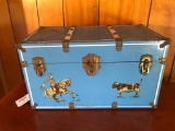 Child's Doll/Toy Metal Trunk