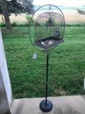 Vintage Bird Cage on Stand
