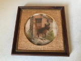 Small, Framed Donkey Print, 