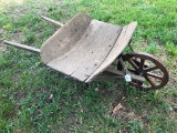 Antique, Wood Wheel Barrow