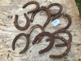 Group of 10 Old Horseshoes