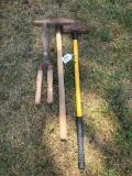 Railroad Hammer, Sledge Hammer and Shears