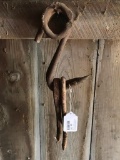 Four Old Meat Hooks, 8 Inches Tall
