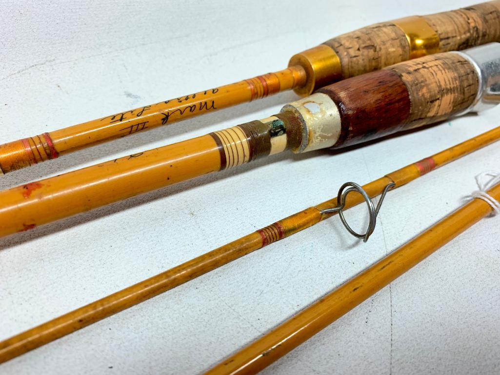 Vintage Heddon Pal Fly Fishing Fish Rod Pole With Cardboard Tube Case