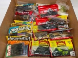 Large Box Of Worms, Tubes, Hooks, & More!
