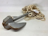 10 Lb. Boat Anchor W/Nylon Rope