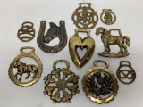 Collection Of Brass/Brass Plated Horse Brasses