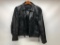 Ladies Size 10 Leather Motorcycle Jacket W/Fringe