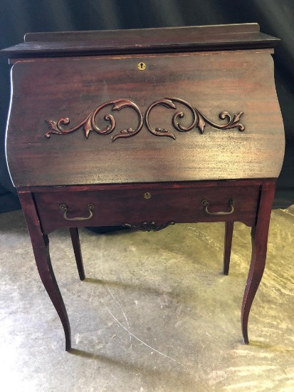 Antique Mahogany Drop Front Desk