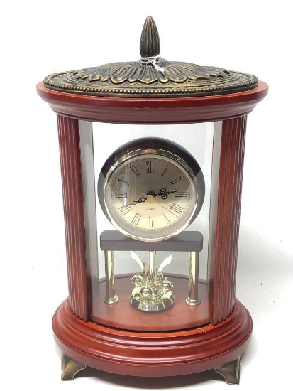 Oval Anniversary Clock Is Battery Operated