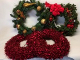 Group Of Christmas Wreaths