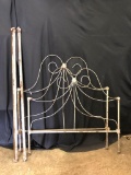 Grey, Wrought Iron, Full Size Bed Frame with all Pictured