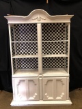 Painted Decorator/Display China Cabinet