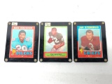 (3) Vintage Football Cards