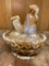 Imperial Caramel Slag Glass Rooster-On-A-Nest