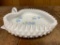 Fenton Hand Painted Milk Glass Nappy