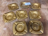 (8) Pressed Steel Ashtrays From Greene County Fair