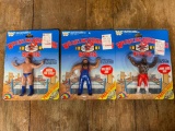 Vintage 80's Wrestling Bendies In Original Packaging