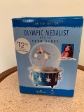 Peggy Fleming Olympic Snow Globe In Box