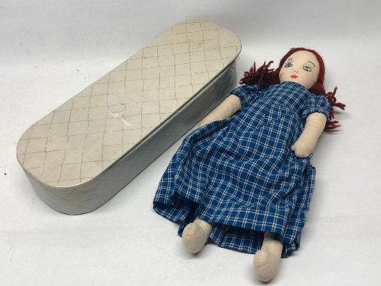 Vintage Cloth Doll In Box