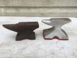 Two Mini Anvils, The Silver One Aluminum and Both are Only a Couple of Inches Tall