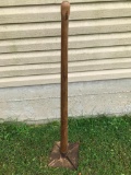 Vintage Cast Iron Tamper W/Wood Handle