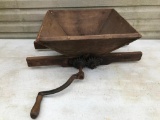 Unusual Crank Wooden Press
