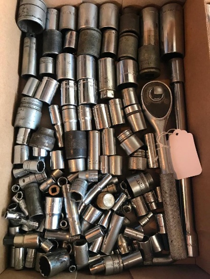 Group Of 3/8" & 1/2" Drive Sockets