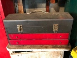 Metal Tool Box with Two Drawers