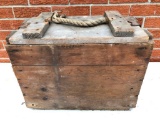 Vintage Wood Ammo Box