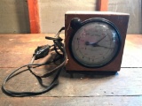 Vintage Wood Cased Clock By Standard Electric Time Company