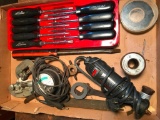 Group of Handtools with Screwdrivers, Dremel and More