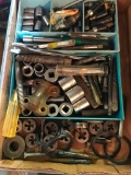 Group of Dies, Sockets, Wrenches and More